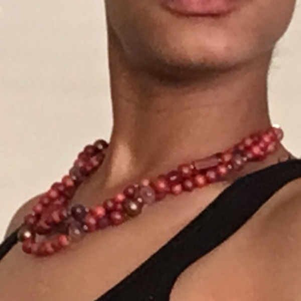 Triple Layered Bead Necklace - Image 5